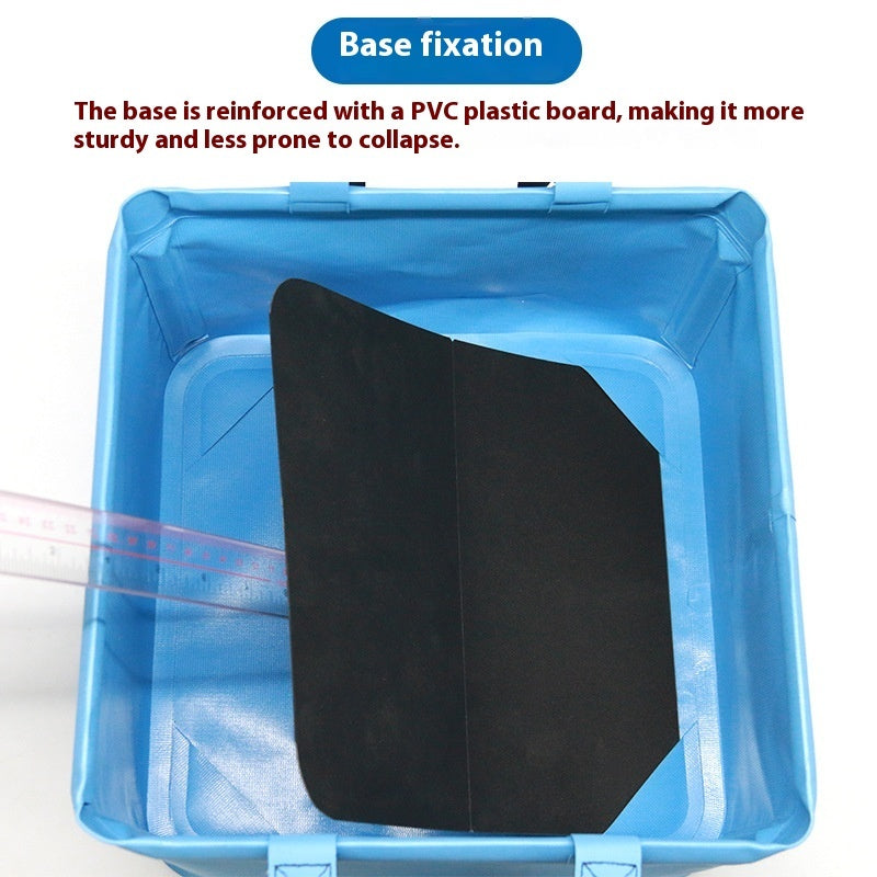 Square Fishing Bucket Folding Outdoor Waterproof
