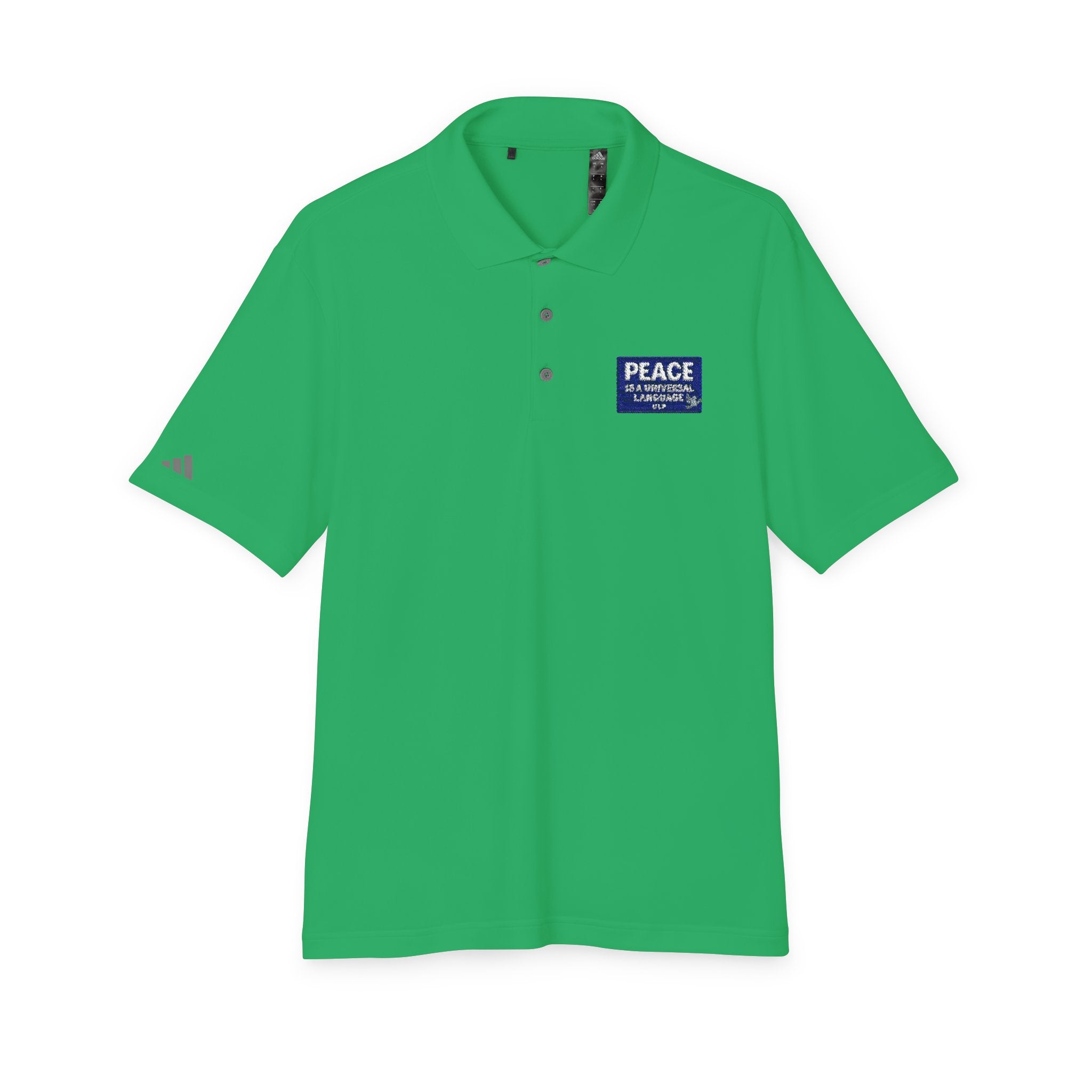Peace Is a Universal Language Golf Polo — adidas Performance Polo