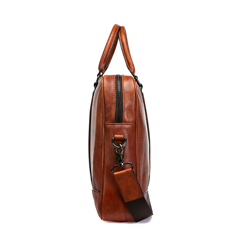 Skeleton-skin Genuine Leather High-grade Briefcase