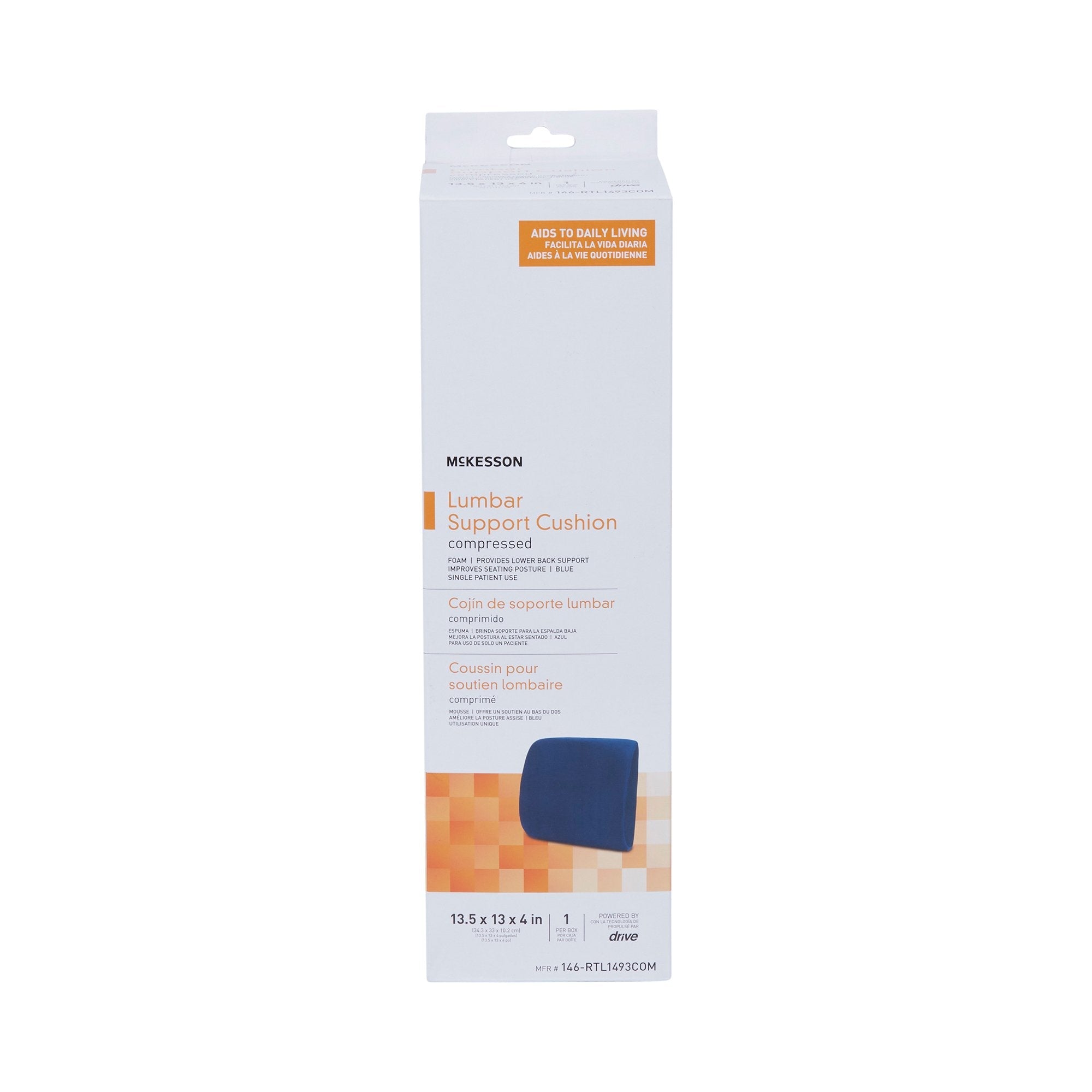 McKesson Compressed Lumbar Support Cushion 146-RTL1493COM