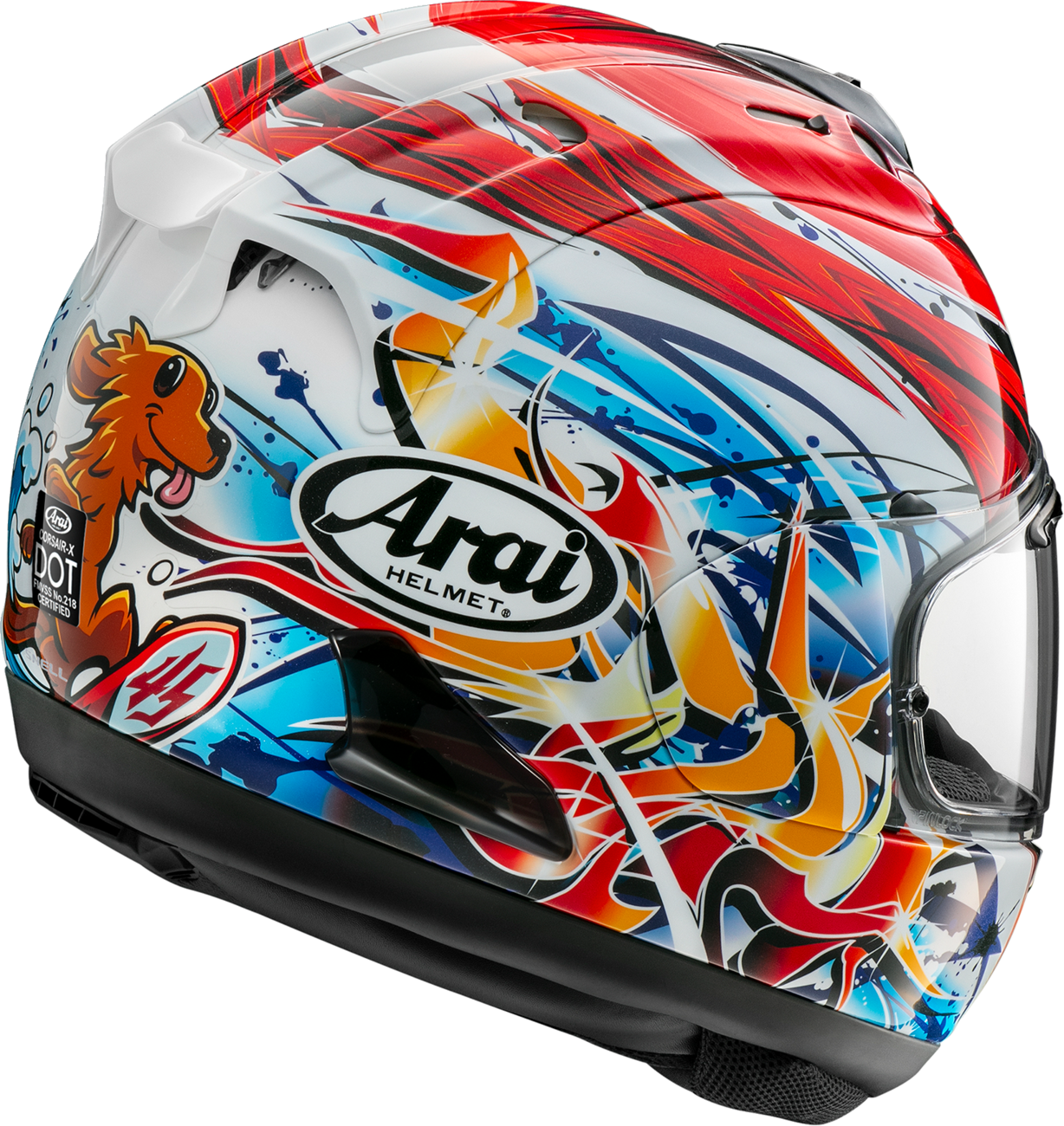 ARAI HELMETS, ARAI HELMETS Corsair-X Tetsuta Helmet - Large with VAS Shield Mechanism and Advanced Ventilation