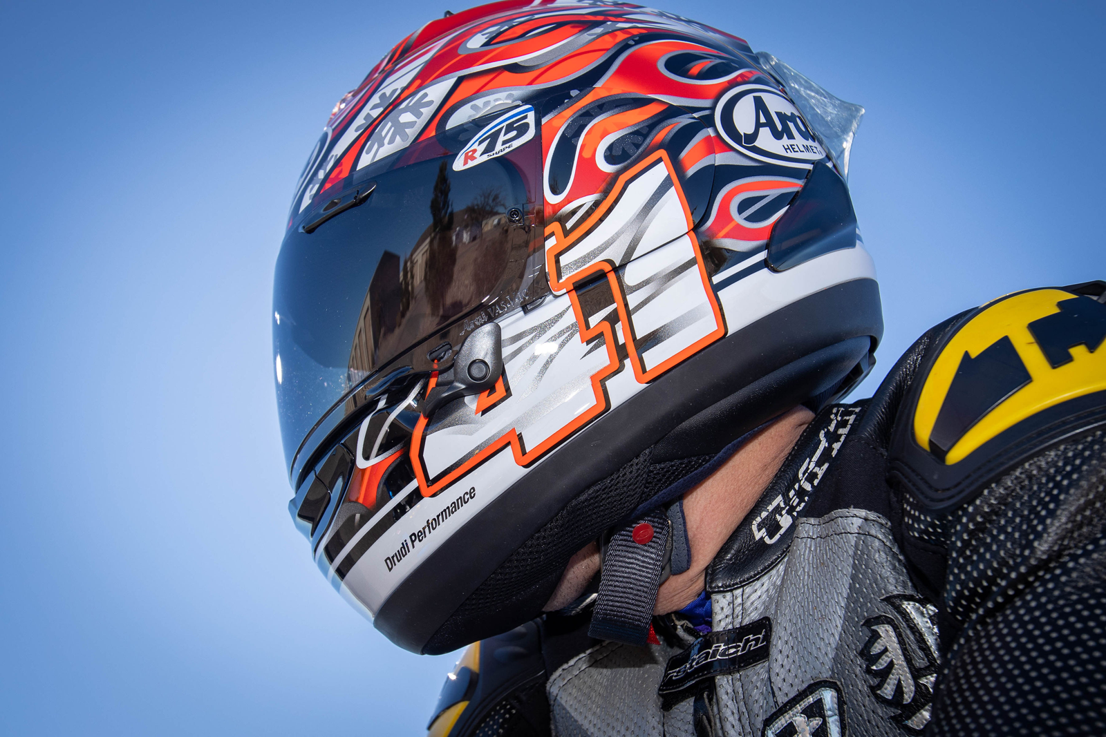 ARAI HELMETS, ARAI HELMETS Corsair-X Haga GP Helmet with VAS Shield Mechanism and Advanced Ventilation