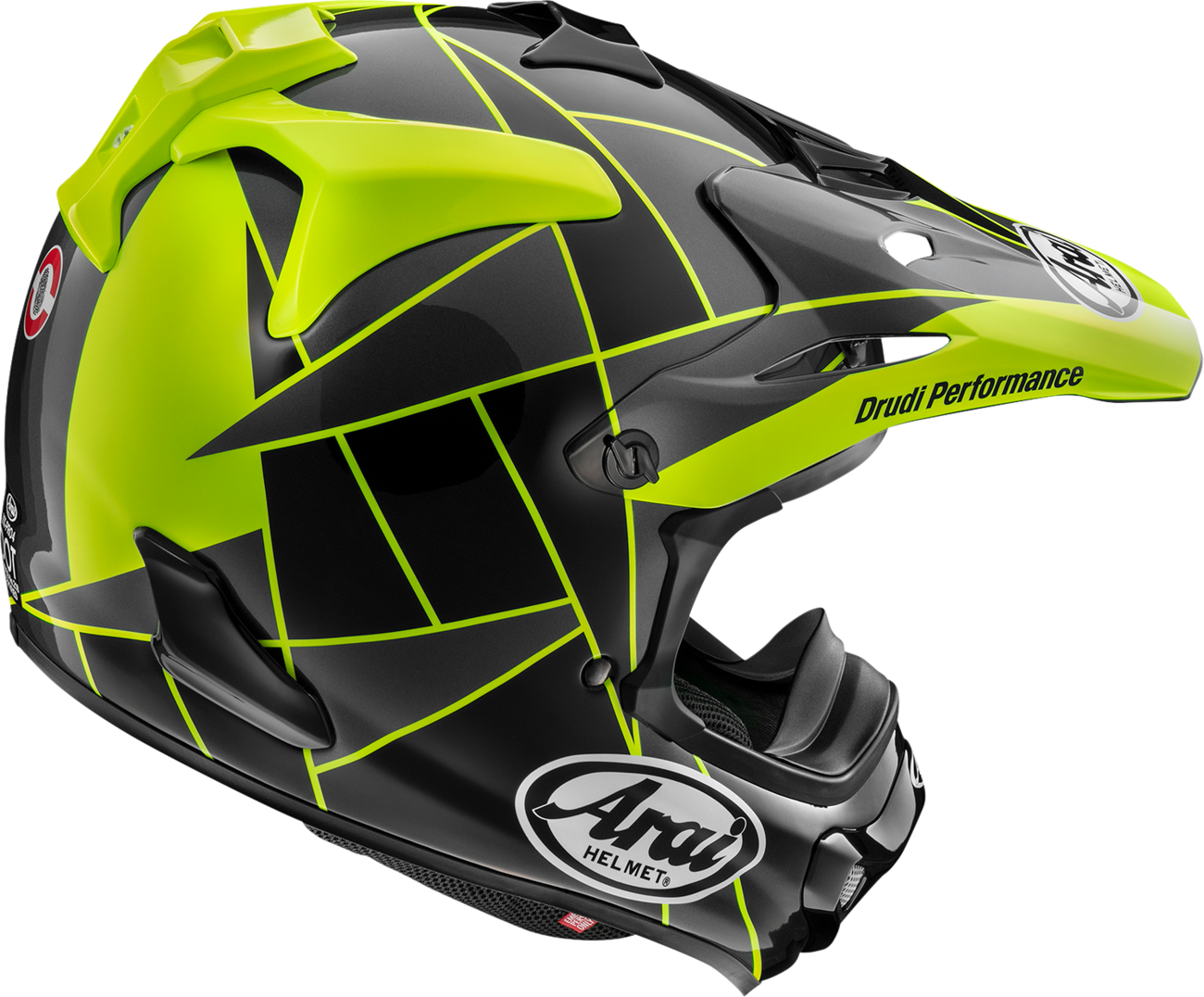 ARAI HELMETS, ARAI Helmets VX-Pro4 Fragment Yellow Helmet - Small (Part Number 0110-9527)