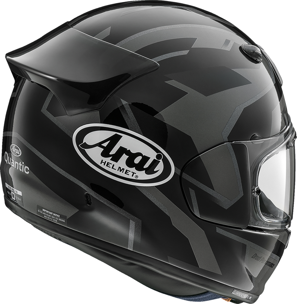 ARAI HELMETS, Arai Helmets Signet-X Robotik Black Helmet XS (Part No. 0101-18554) with VAS Shield System and Enhanced Shell Design