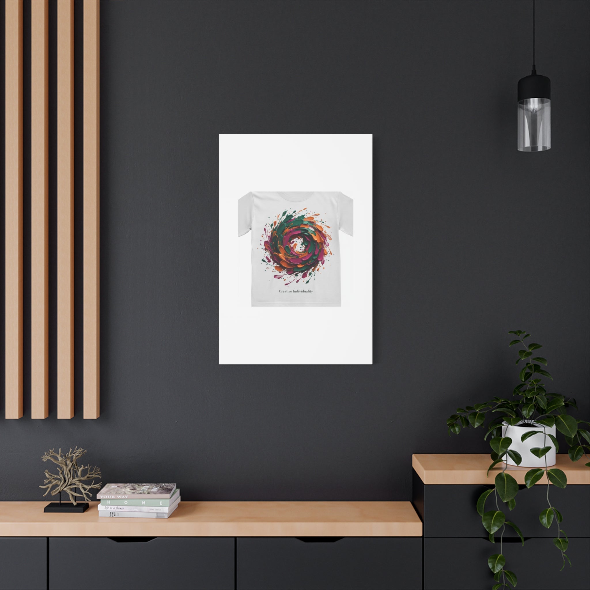 Painterly Abstract Floral Swirl Canvas | Matte Stretched Canvas