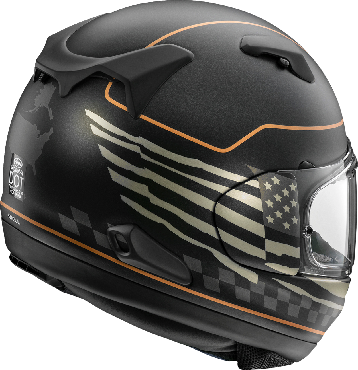 ARAI HELMETS, Arai Helmets Signet-X US Flag Black Frost Large - Model 0101-18520