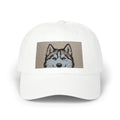 Husky Sequin Patch Dad Cap — Sparkle Siberian Dog Baseball Hat