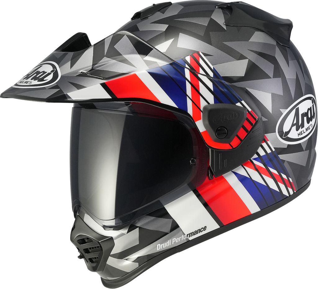 ARAI HELMETS, ARAI HELMETS XD-5 Nation UK XL Helmet - Model 0140-0587 with VAS-A Shield System and Max-Vision Shield