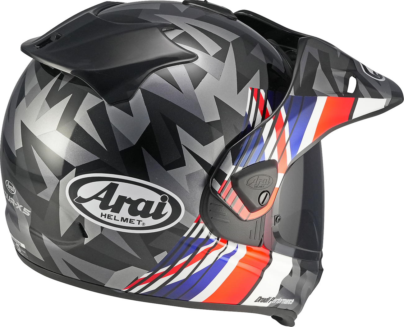 ARAI HELMETS, ARAI HELMETS XD-5 Nation UK XL Helmet - Model 0140-0587 with VAS-A Shield System and Max-Vision Shield