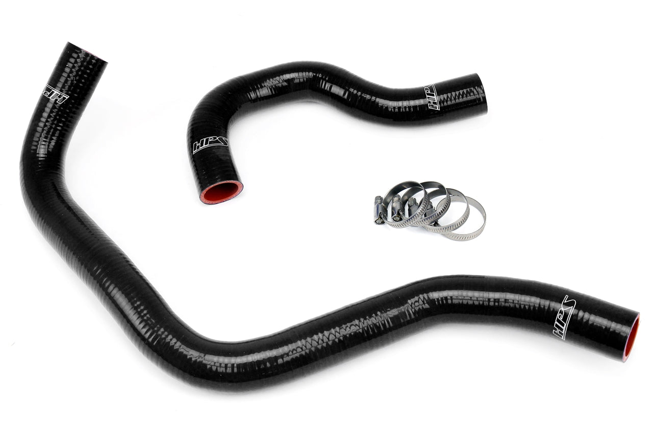 HPS Performance HPS Black Reinforced Silicone Radiator Hose Kit Coolant Acura 90-93 Integra B18 B20