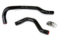 HPS Performance Products HPS Black Reinforced Silicone Radiator Hose Kit Coolant Honda 88-91 CRX w/ B16