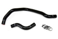 HPS Performance HPS Black Reinforced Silicone Radiator Hose Kit Coolant Honda 93-97 Del Sol SOHC D15 D16