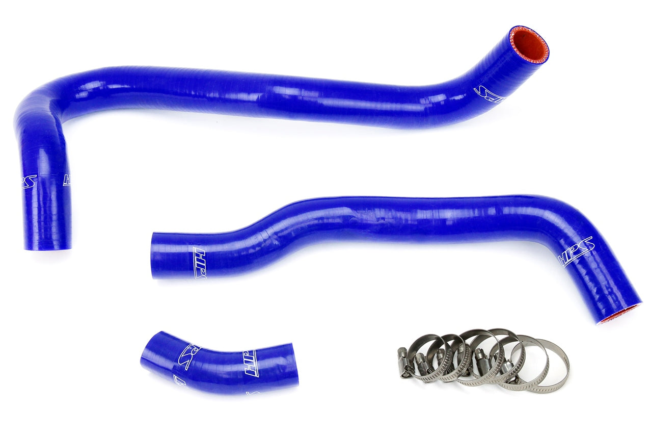 HPS Performance HPS Blue Reinforced Silicone Radiator Hose Kit Coolant Honda 06-11 Civic Si