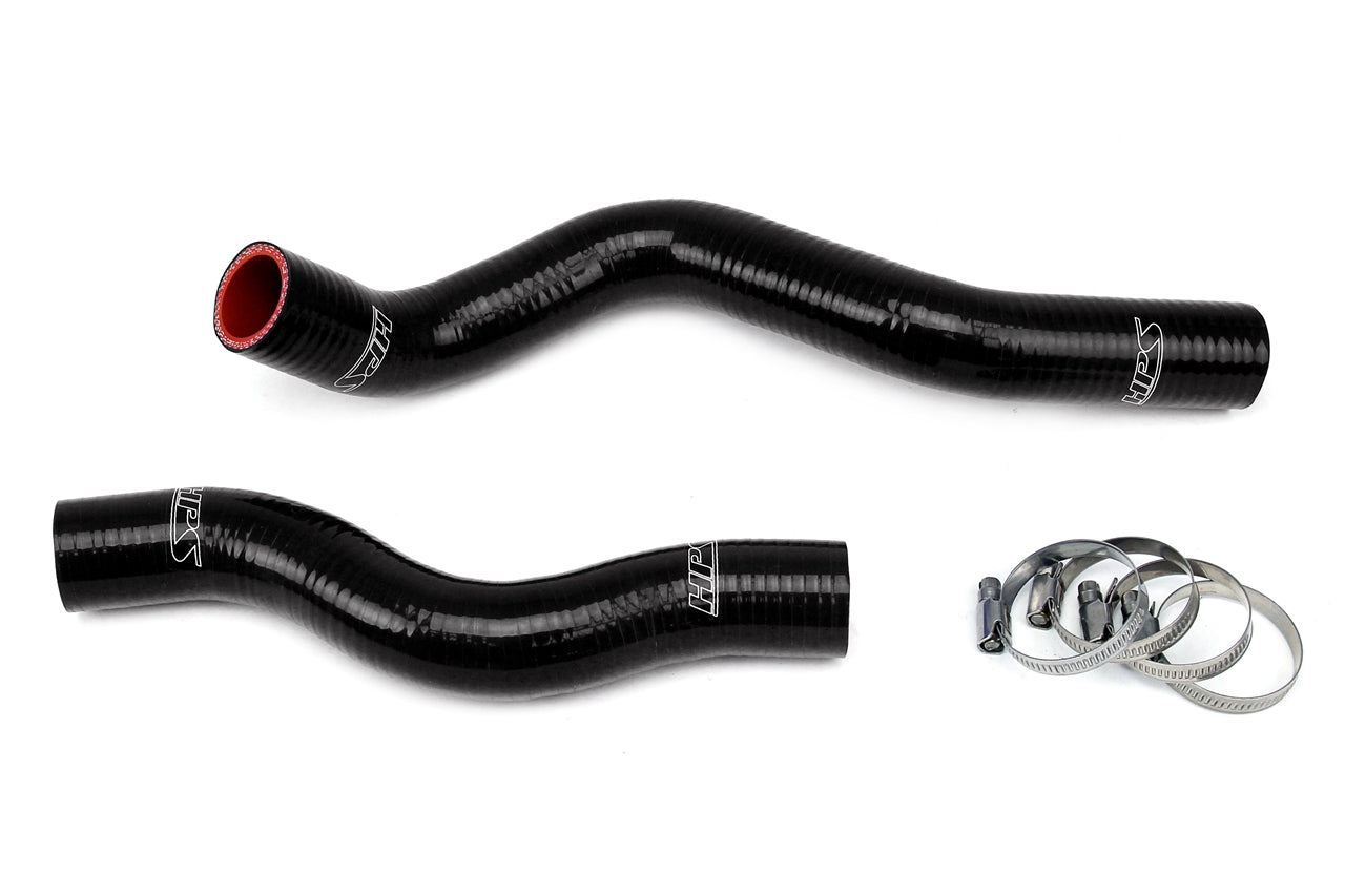 HPS Performance HPS Black Reinforced Silicone Radiator Hose Kit Coolant Honda 06-11 Civic Non Si R18A1 R16