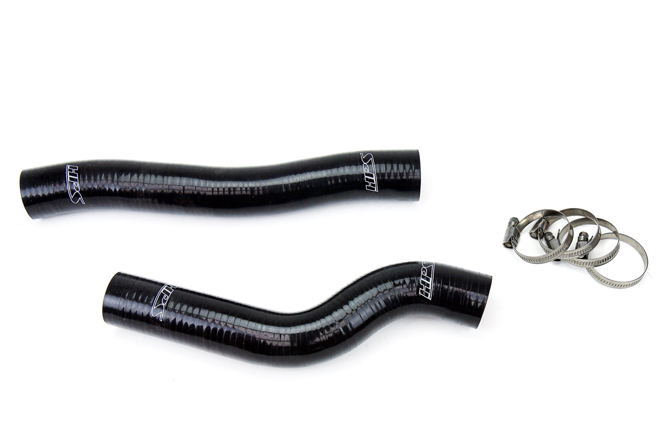 HPS Performance Products HPS Black Reinforced Silicone Radiator Hose Kit Coolant Hyundai 10-12 Genesis Coupe 2.0T Turbo