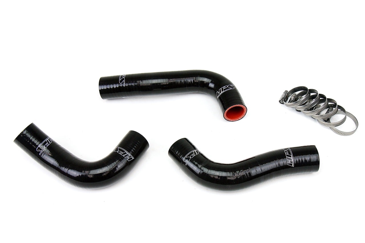 HPS Performance HPS Black Reinforced Silicone Radiator Hose Kit Coolant Mazda 94-97 Miata