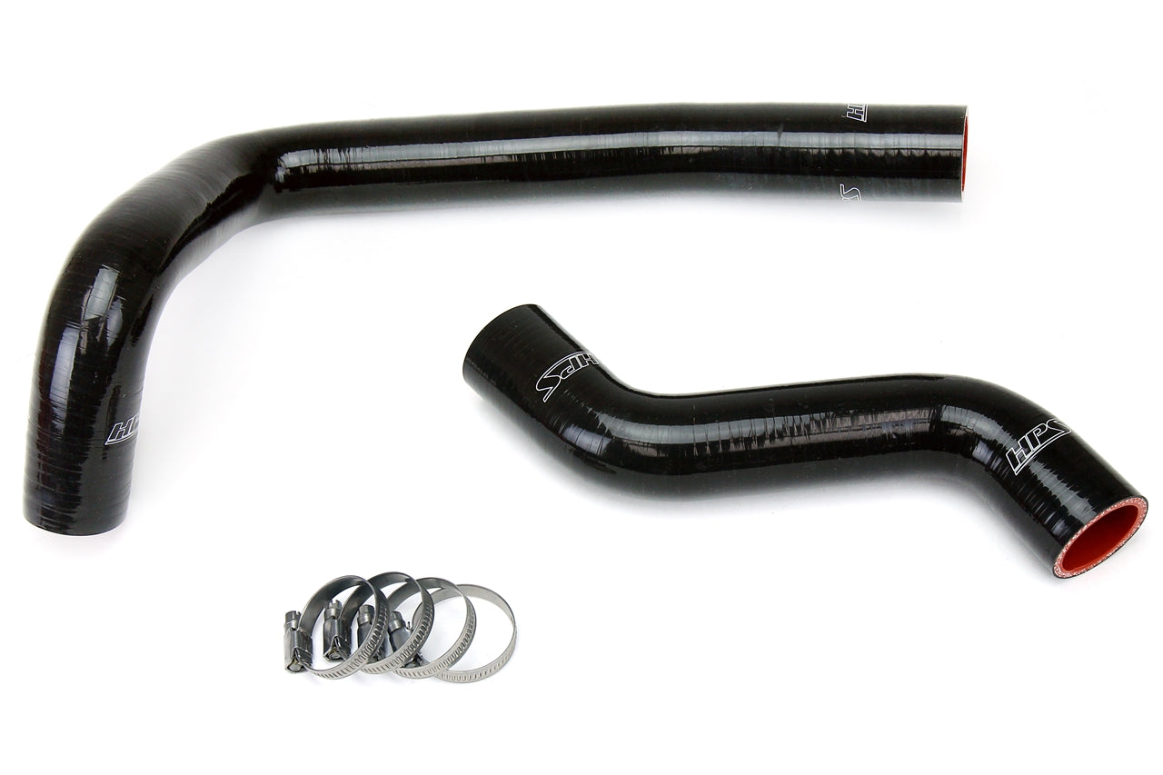 HPS Performance HPS Black Reinforced Silicone Radiator Hose Kit Coolant Mazda 93-97 RX7 FD3S
