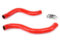 HPS Performance HPS Red Reinforced Silicone Radiator Hose Kit Coolant Mitsubishi Lancer EVO 9