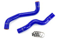 HPS Performance Products HPS Blue Reinforced Silicone Radiator Hose Kit Coolant Infiniti 2015 Q40