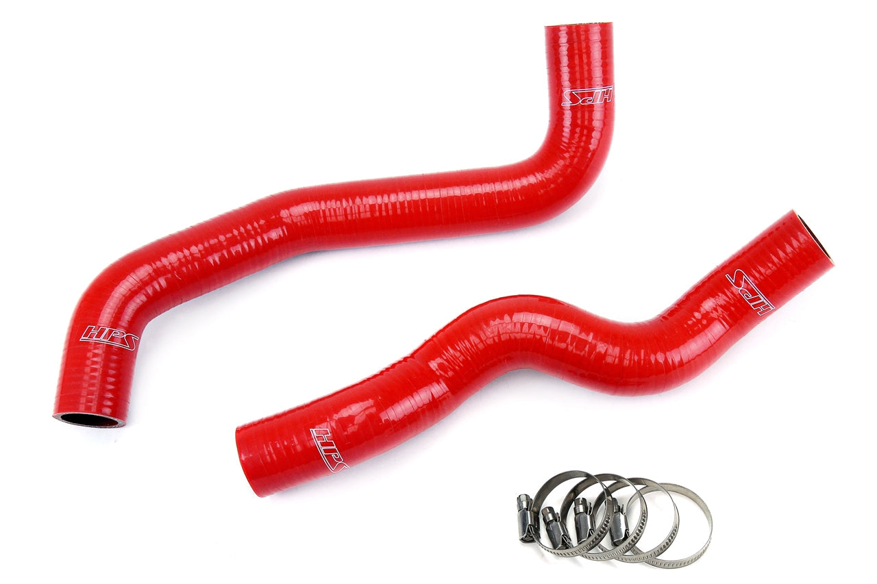 HPS Performance Products HPS Red Reinforced Silicone Radiator Hose Kit Coolant Nissan 09-18 370Z