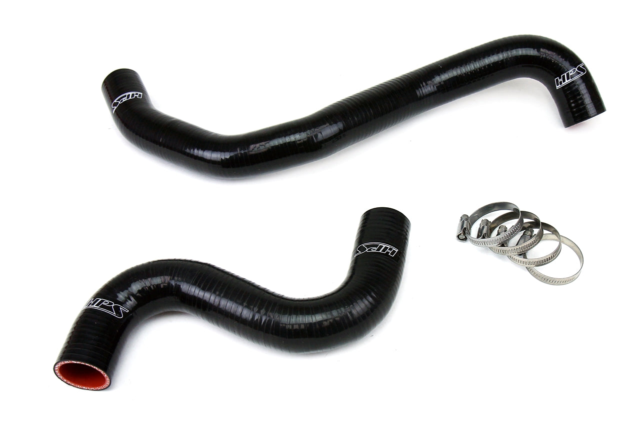 HPS Performance HPS Black Reinforced Silicone Radiator Hose Kit Coolant Nissan 09-13 GTR