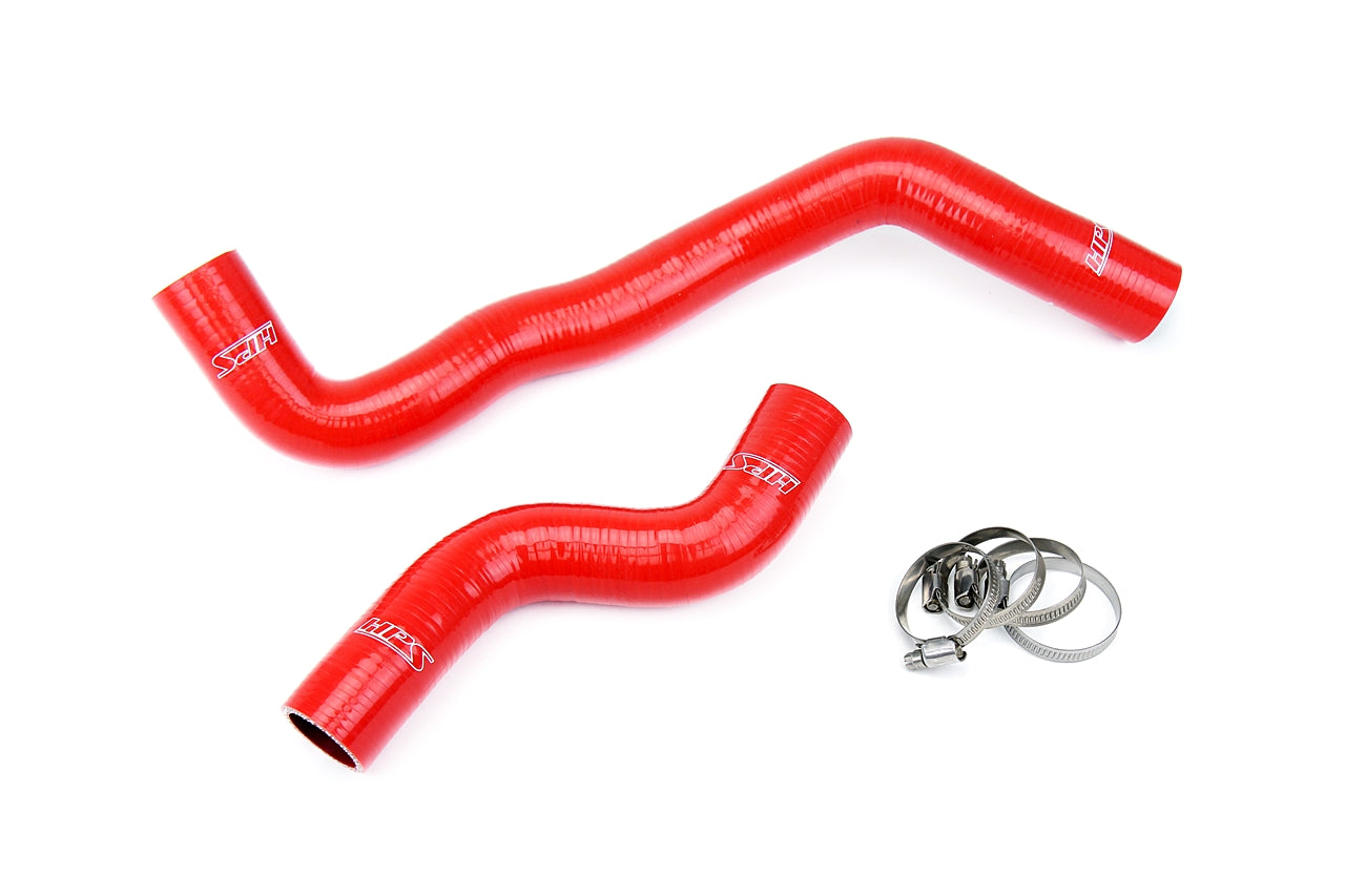 HPS Performance Products HPS Red Reinforced Silicone Radiator Hose Kit Coolant Nissan 91-99 Sentra w/ SR