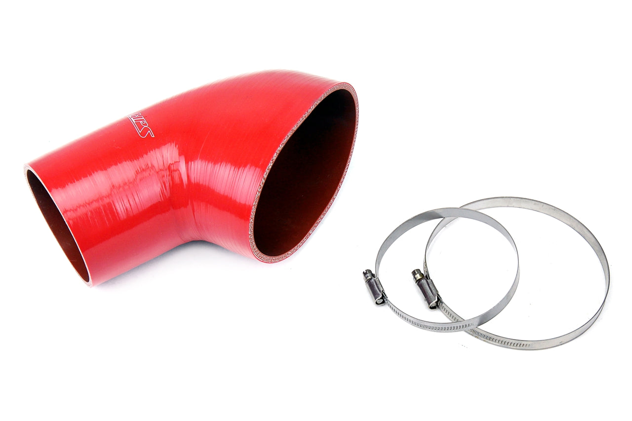 HPS Performance HPS Red Reinforced Silicone Post MAF Air Intake Hose Kit BMW 01-06 E46 M3