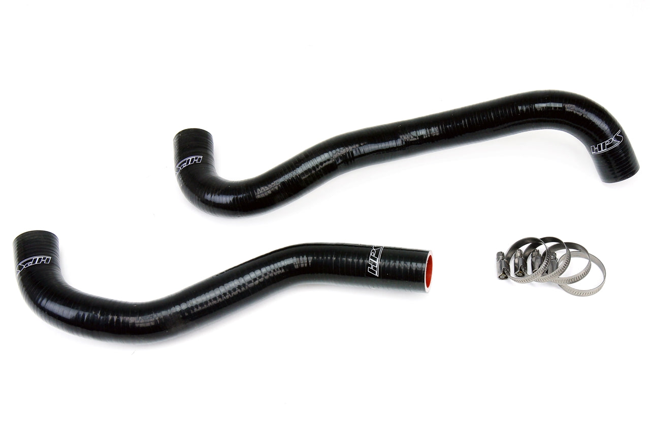 HPS Performance Products HPS Black Reinforced Silicone Radiator Hose Kit Coolant Honda 12-15 Civic Si