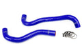 HPS Performance HPS Blue Reinforced Silicone Radiator Hose Kit Coolant Honda 12-15 Civic Si