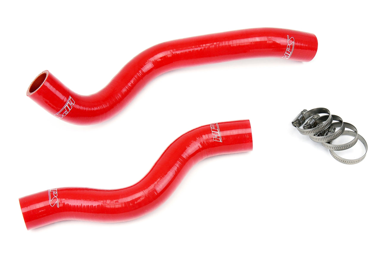 HPS Performance HPS Red Reinforced Silicone Radiator Hose Kit Coolant Honda 12-15 Civic Non Si 1.8L