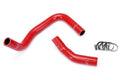 HPS Performance HPS Red Reinforced Silicone Radiator Hose Kit Coolant Toyota 85-87 Corolla AE86