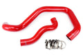 HPS Red Reinforced Silicone Radiator Hose Kit Coolant Ford 03-07 F350 Superduty 6.0L Diesel w/ Mono Beam Suspension