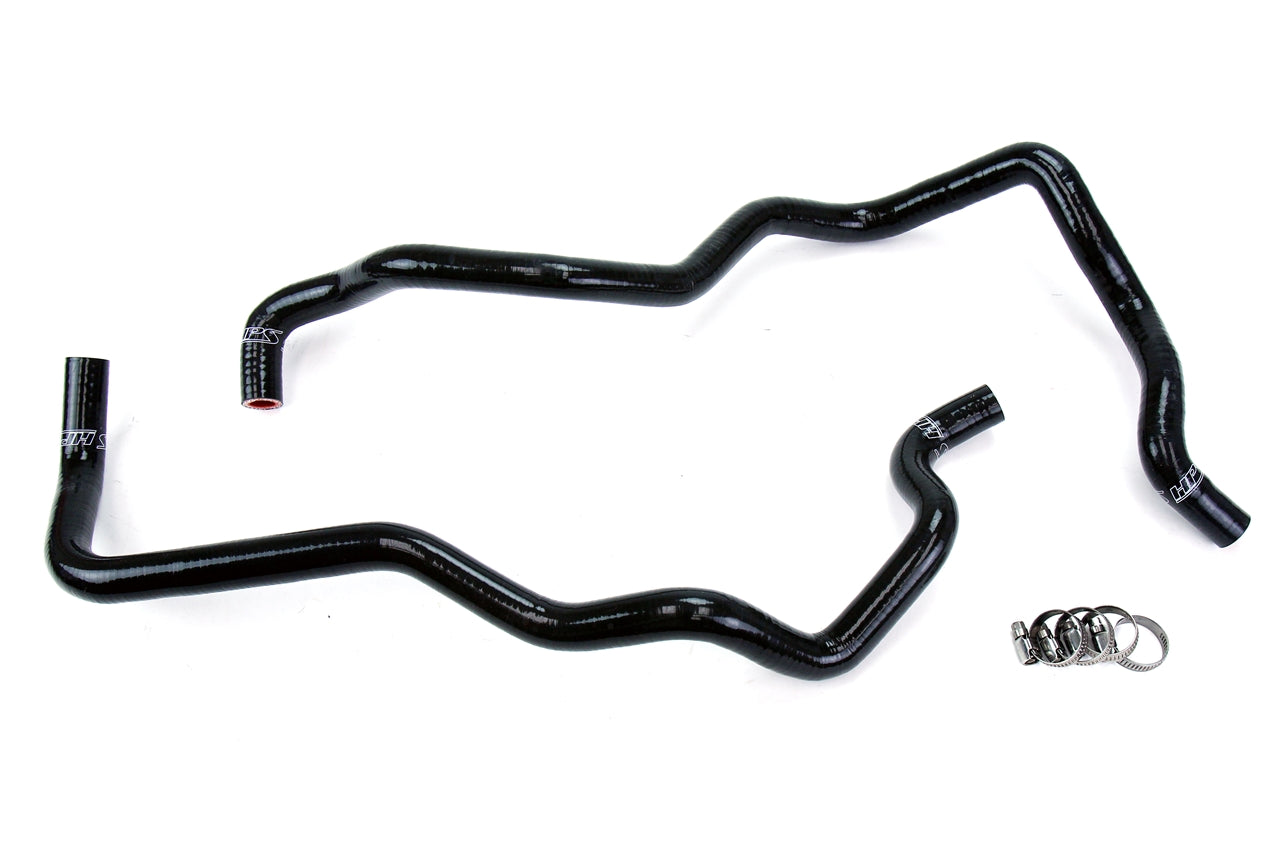 HPS Performance HPS Black Reinforced Silicone Heater Hose Kit Jeep 07-11 Wrangler JK 3.8L V6 Left Hand Drive