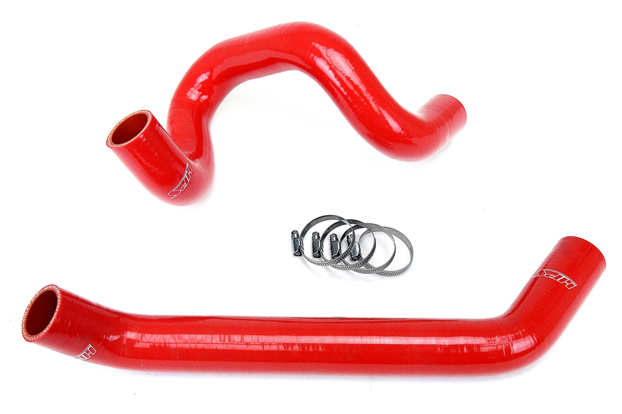 HPS Performance HPS Red Reinforced Silicone Radiator Hose Kit Coolant Jeep 07-11 Wrangler JK 3.8L V6