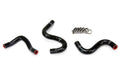 HPS Performance HPS Black Reinforced Silicone Heater Hose Kit Toyota 83-87 Corolla AE86 4A-GEU Left Hand Drive