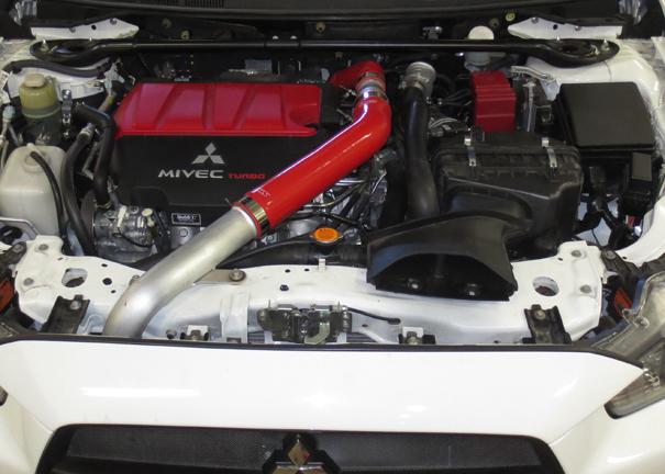 HPS Red Reinforced Silicone Intercooler Hose Kit Mitsubishi Lancer EVO 10 X US-Spec