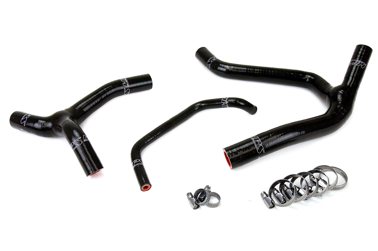 HPS Performance HPS Black Reinforced Silicone Radiator Hose Kit Coolant Kawasaki 06-08 KX450F