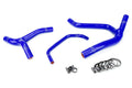 HPS Performance HPS Blue Reinforced Silicone Radiator Hose Kit Coolant Kawasaki 06-08 KX450F