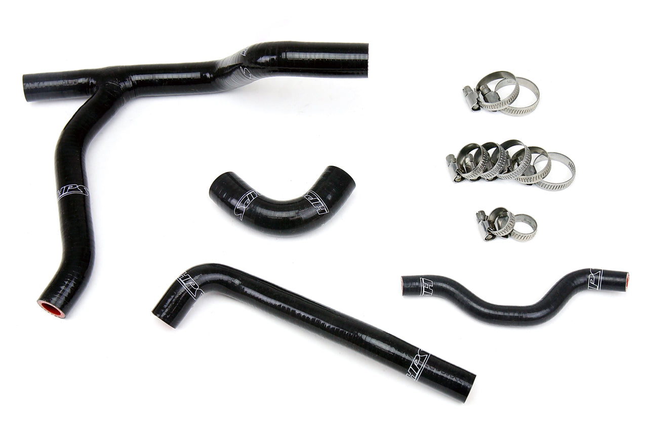 HPS Performance Products HPS Black Reinforced Silicone Radiator Hose Kit Coolant Kawasaki 06-08 KX250F