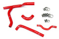 HPS Performance Products HPS Red Reinforced Silicone Radiator Hose Kit Coolant Kawasaki 06-08 KX250F