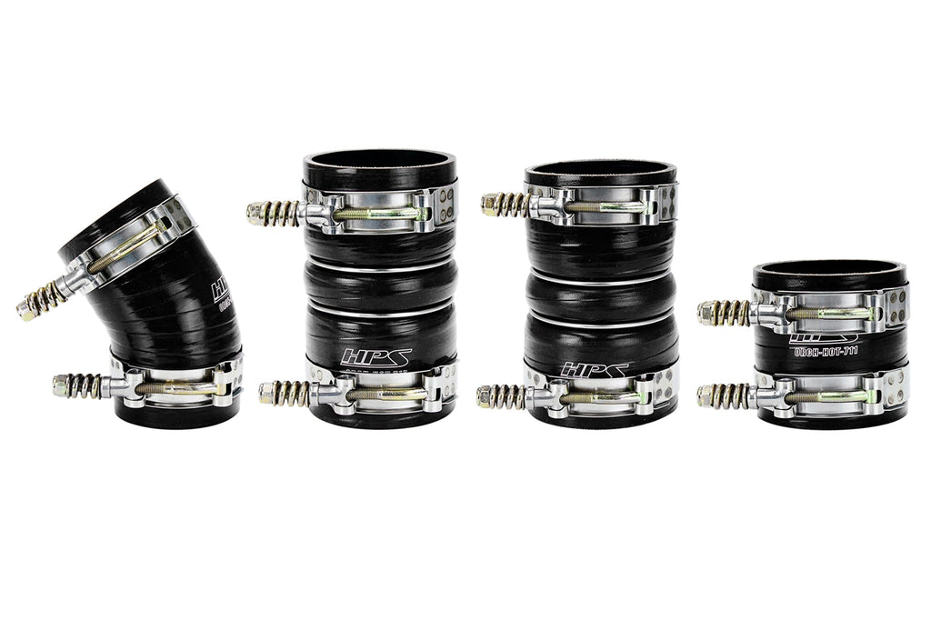 HPS Performance Products HPS High Temp Reinforced Silicone Intercooler Hose Boots Kit Ford 2005-2007 F250 Superduty 6.0L PowerStroke Diesel