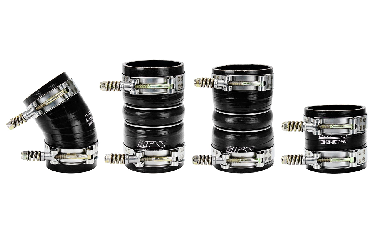 HPS Performance Products HPS High Temp Reinforced Silicone Intercooler Hose Boots Kit Ford 2005-2007 F250 Superduty 6.0L PowerStroke Diesel