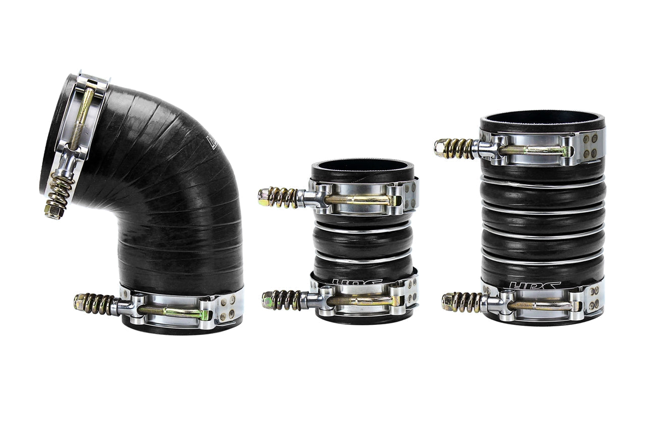 HPS Performance Products HPS High Temp Aramid Reinforced Silicone Intercooler Hose Boots Kit Chevy 2006-2010 Silverado 3500 6.6L Duramax Diesel