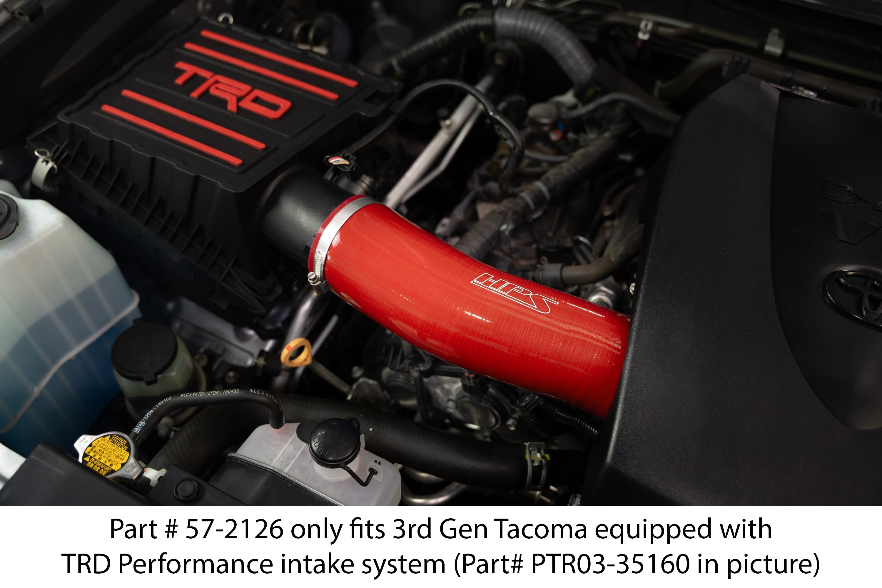 HPS Performance HPS Reinforced Silicone Post MAF Air Intake Hose Kit Toyota 2016-2023 Tacoma 3.5L V6
