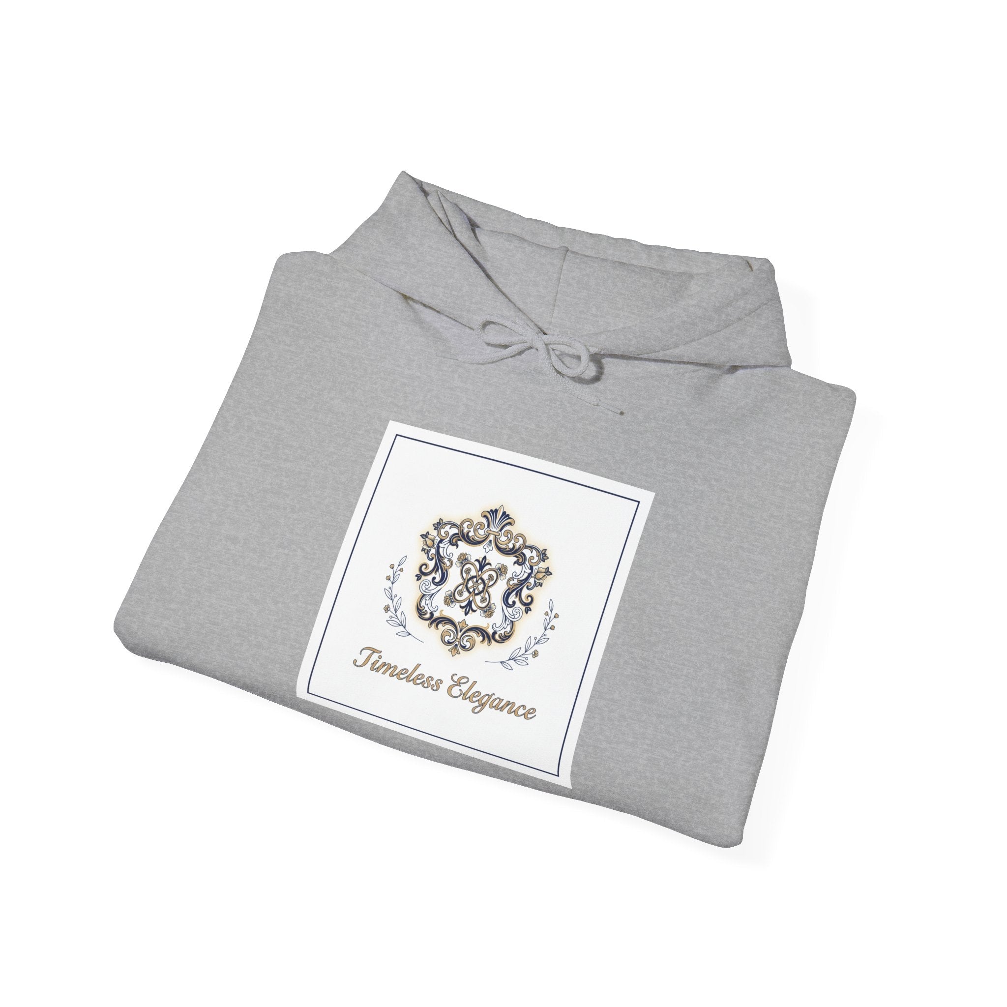 Ornate Brooch Emblem Hoodie | vintage emblem, baroque crest