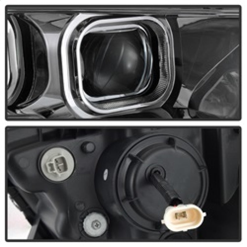 SPYDER xTune Toyota Tacoma 16-18 DRL Light Bar Projector Headlights - Chrome PRO-JH-TTA16-LBDRL-C 9039263
