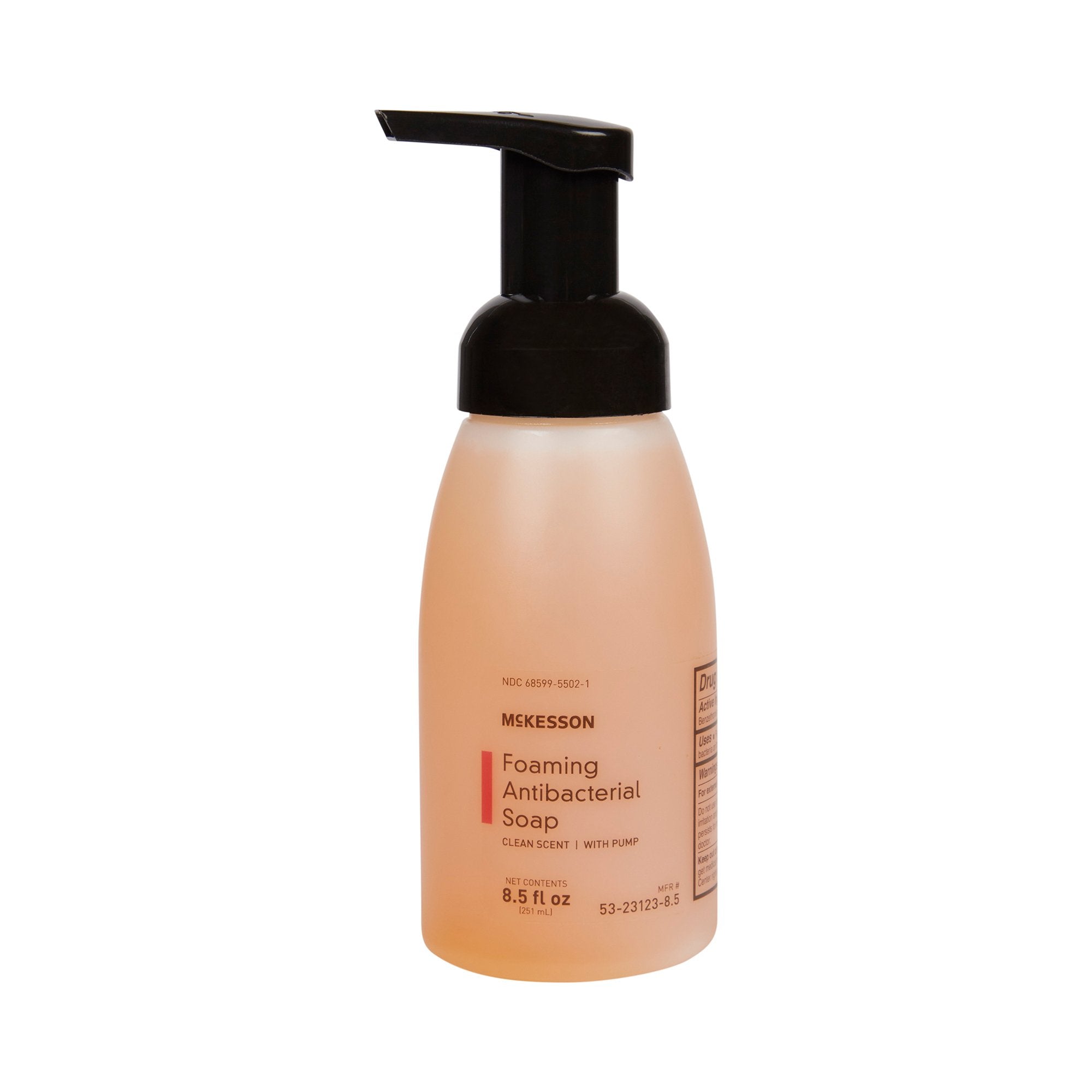 Antibacterial Soap McKesson Foaming 8.5 oz. Pump Bottle Clean Scent - 53-23123-8.5
