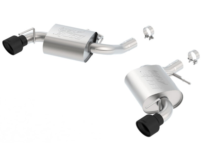 Borla 2016 Chevy Camaro SS V8 AT/MT ATAK Rear Section Exhaust w/o NPP Valves Ceramic Black 11923CB