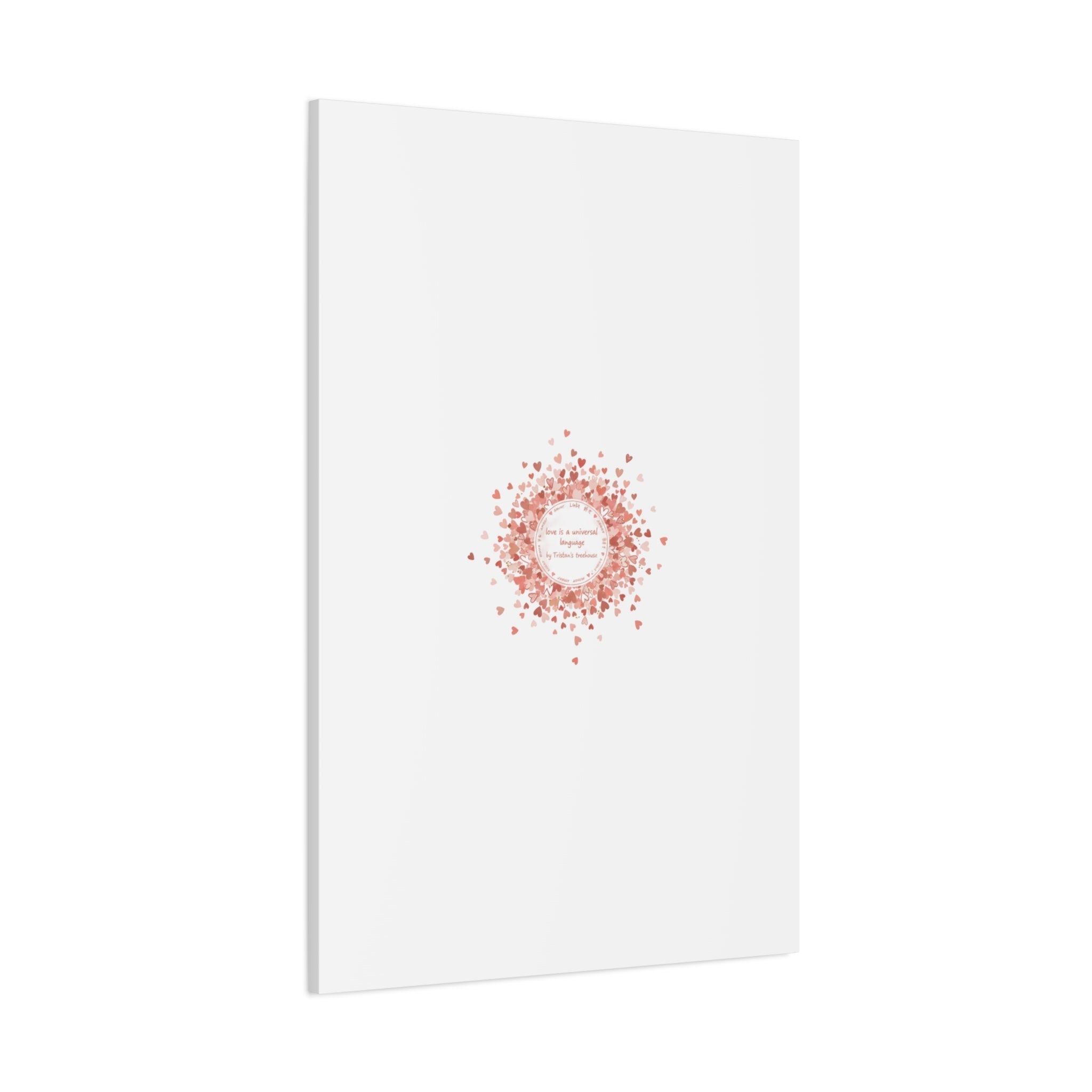 Tiny Heart Confetti Canvas | Matte Stretched Wall Art
