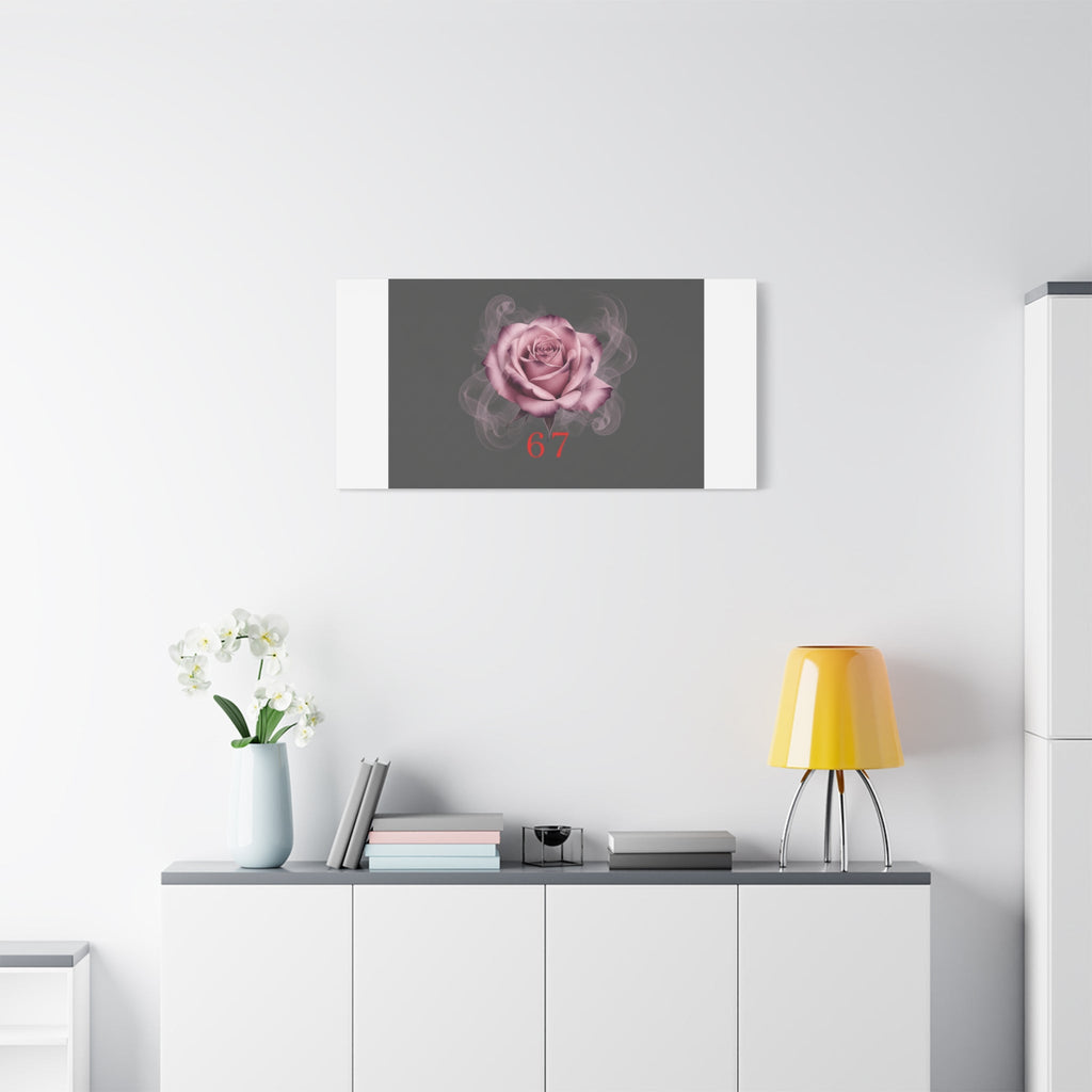 6 7 Valentine's Canvas | Viral Gothic Rose Wall Art | 6 7 Meaning Dark Romance
